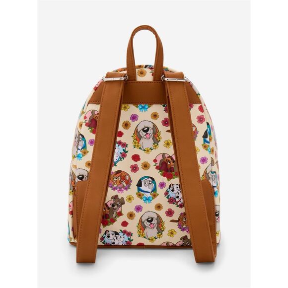 Loungefly Disney Dogs Frame Floral Mini Backpack